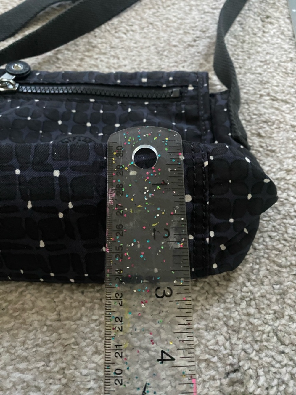 Kipling Black and White Crossbody Bag - Picture 6 of 9